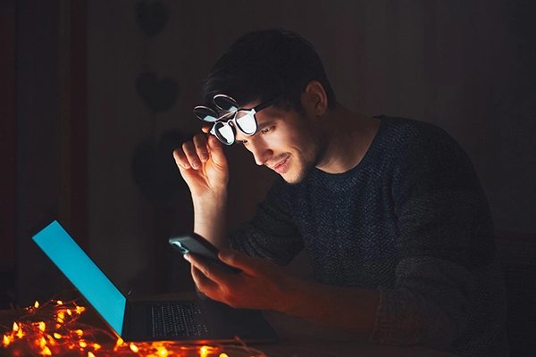 حالت dark mode phone