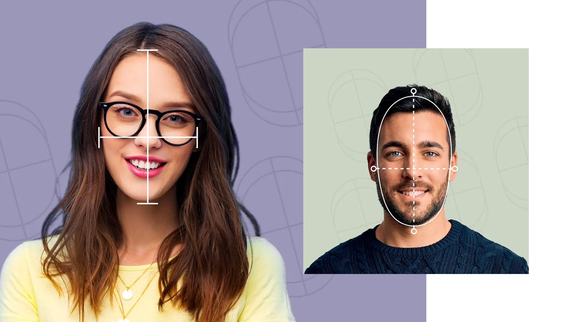 عینک مناسب صورت های کشیده زنانه