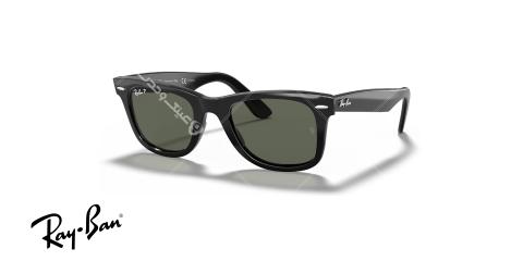 عینک آفتابی پرسول و دولچه گابانا فریم کائوچویی سفید مربعی، دسته های پهان با لوگوی D&G - عکس از زاویه سه رخ 