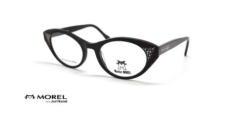 عینک طبی گربه ای زنانه ژان نووِل مدل JEAN NOUVEL Danae 90031C - رنگ مشکی - عکس زاویه سه رخ