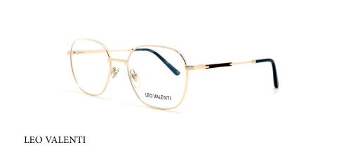 عینک طبی لئو ولنتی - LEOVALENTI LV444 - فریم طلایی - عکاسی وحدت - عگس زاویه سه رخ