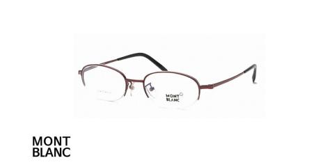 عینک طبی زیر گریف مونت بلانک - MONTBLANC MB95 - رنگ نقره ای - اپتیک وحدت - عکس زاویه سه رخ