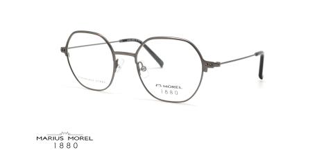 عینک طبی فلزی چند ضلعی مورل1880 - MOREL 60130M - رنگ مشکی - عکس از زاویه سه رخ
