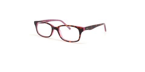 عینک طبی بچگانه کائوچویی vistan - رنگ قهوه ای هاوانا - عکس زاویه سه رخ