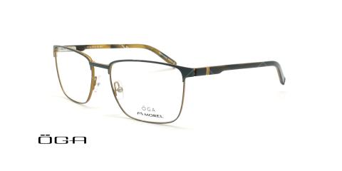 عینک طبی مستطیلی اوگا - OGA 10111O - مشکی بژ - عکاسی وحدت - زاویه سه رخ