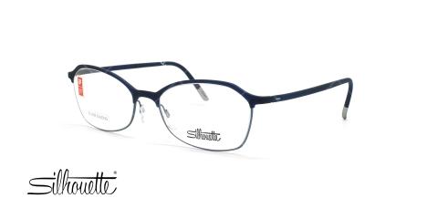 عینک طبی گربه ای سیلوئت - Silhouette1582 -سرمه ای- عکس وحدت - زاویه سه رخ