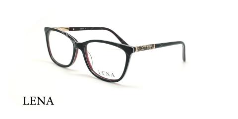 عینک طبی مستطیلی لنا - LENA LE433 - مشکی - عکاسی وحدت - زاویه سه رخ 