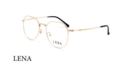 عینک طبی گرد لنا - LENA LE461 - رزگلد - عکاسی وحدت - زاویه سه رخ 