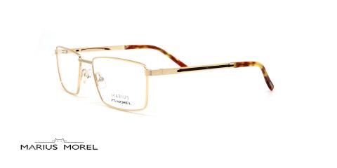 عینک طبی مستطیلی مورل - MARIUS MOREL 50039M - طلایی - عکاسی وحدت - زاویه سه رخ 