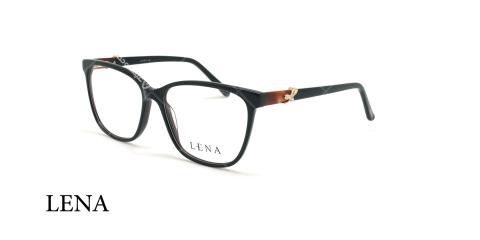 عینک طبی مستطیلی لنا - LENA LE527 -مشکی - عکاسی وحدت - زاویه سه رخ 