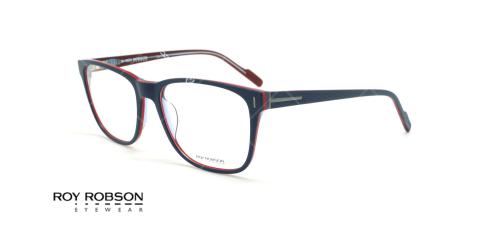 عینک طبی کائوچویی روی رابسون ROYROBSON 60049 - مشکی قرمز - عکاسی وحدت - زاویه سه رخ 
