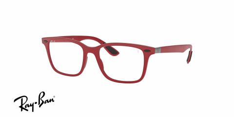 عینک طبی طرح ویفرر قرمز رنگ ری بن فراری - زاویه سه رخ