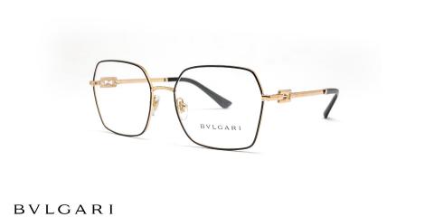 عینک طبی شش ضلعی طلایی بولگاری - عکاسی وحدت - زاویه سه رخ