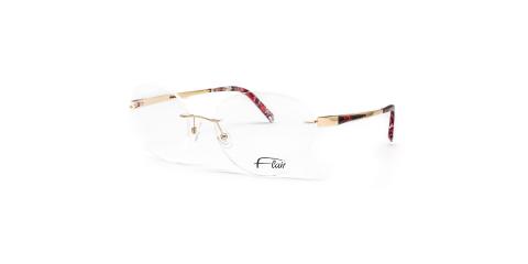 عینک گریف فلر - طلایی با کائوچو قرمز - زاویه سه رخ