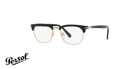 عینک طبی کلاب مستر پرسول رنگ مشکی - زاویه سه رخ