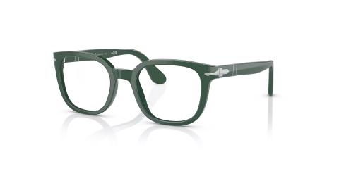 عینک طبی مربعی پرسول رنگ سبز - زاویه سه‌رخ