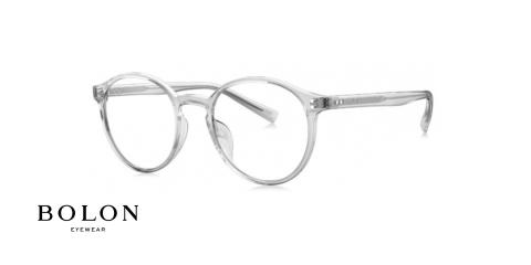 عینک طبی گائوچویی بولون - BOLON BD3000 B90 - عکس از زاویه سه رخ