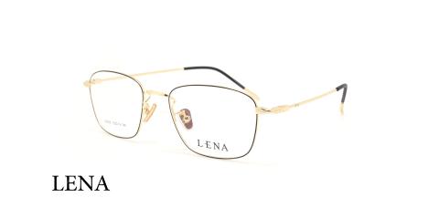 عینک طبی لنا - LENA LE406 - مشکی طلایی - عکاسی وحدت - عکس زاویه سه رخ