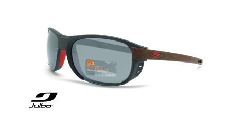 عینک آفتابی دسته چوب پولاریزه جولبو - مدل Regatta - عکاسی وحدت - زاویه سه رخ