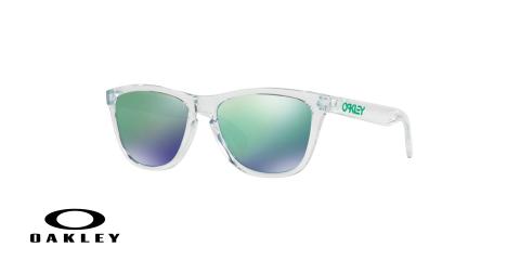 عینک آفتابی اوکلی بدنه شیشه ای عدسی رنگ سبز جیوه ای - زاویه سه رخ - ویژه فروش آنلاین