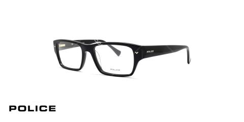 عینک طبی مستطیل شکل پلیس - رنگ مشکی - عکاسی وحدت - زاویه سه رخ