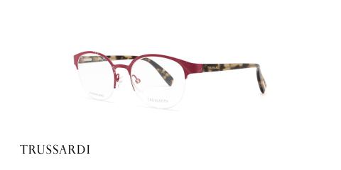 عینک طبی تروساردی فریم قرمز هاوانا VTR028 - عکاسی وحدت- زاویه سه رخ