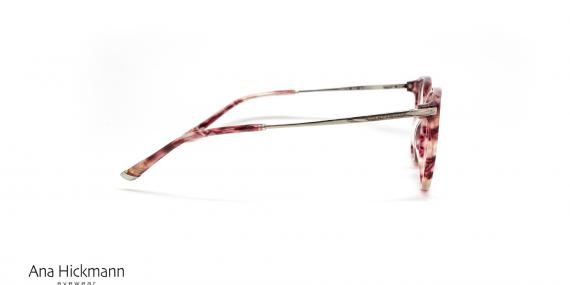 عینک طبی کائوچویی مربعی زنانه اناهیکمن فریم قرمز هاوانا - عکس از زاویه کنار