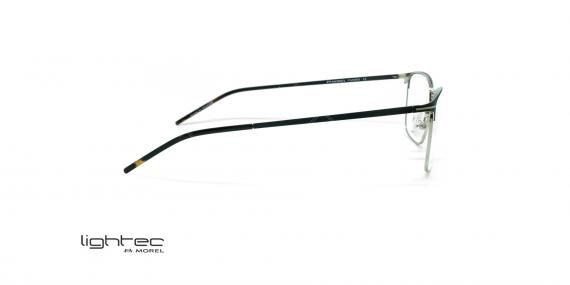عینک طبی مستطیلی لایتک -  LIGHTEC 30166L - عکاسی وحدت - مشکی نقره ای - عکس زاویه بقل