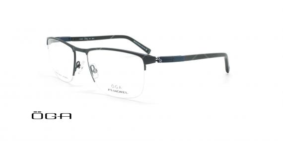 عینک طبی زیرگریف  اگا - OGA 10089O - مشکی - عکاسی وحدت - زاویه سه رخ