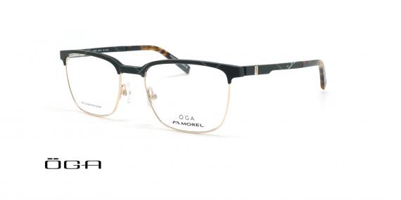 عینک طبی  اگا - OGA 10100O - مشکی طلایی - عکاسی وحدت - زاویه سه رخ