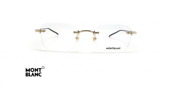 عینک طبی گریف مون بلان - ساخت ژاپن - رنگ طلایی - عکس از زاویه روبرو