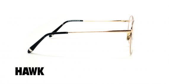 عینک طبی فلزی هاک - HAWK HW7233 - عینک وحدت - عکس زاویه کنار