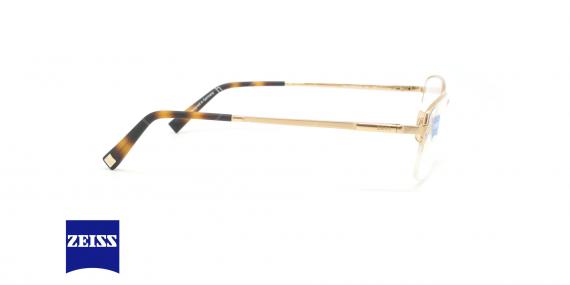 عینک طبی زیرگریف زایس - ZEISS ZS40009 - طلایی - عکاسی وحدت - زاویه کنار 