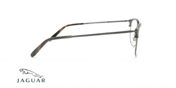عینک طبی کلاب راند جگوار JAGUAR 33706 - طوسی قهوه ای - عکاسی وحدت - زاویه کنار 