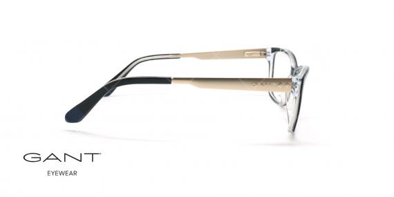 عینک طبی گربه ای گانت -GANT GA4060 - مشکی طلایی - عکاسی وحدت - زاویه کنار 