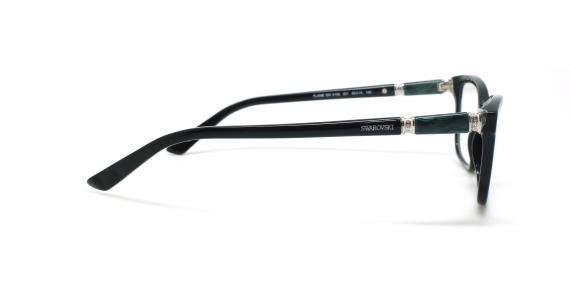 عینک طبی مستطیلی سواروسکی - Swarovski Elame SW5158- مشکی - عکاسی وحدت - زاویه کنار