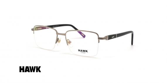 عینک طبی مردانه زیرگریف هاوک - HAWK HW7398 - عکاسی وحدت - عکس زاویه سه رخ