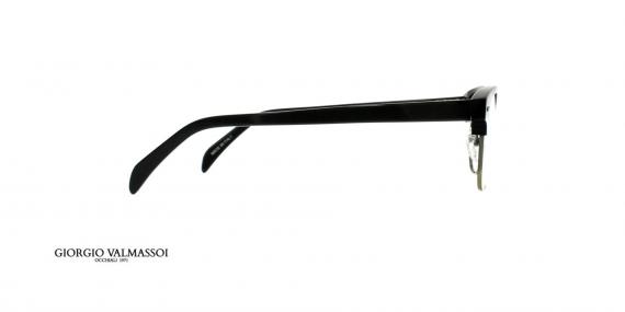 عینک طبی کلاب مستر جورجیو والماسو فریم مشکی - عکس از زاویه کنار
