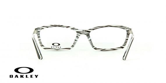 عینک طبی اوکلی - از داخل سفید از بیرون مشکی - ویژه فروش آنلاین - زاویه داخل