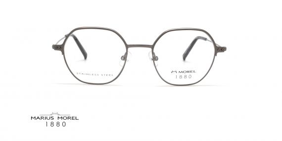 عینک طبی فلزی چند ضلعی مورل1880 - MOREL 60130M - رنگ مشکی - عکس از زاویه روبرو