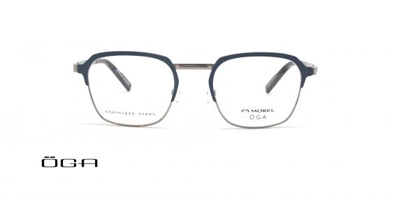 عینک طبی مربعی اوگا OGA 10155O - مشکی و طلایی - عکس از زاویه روبرو