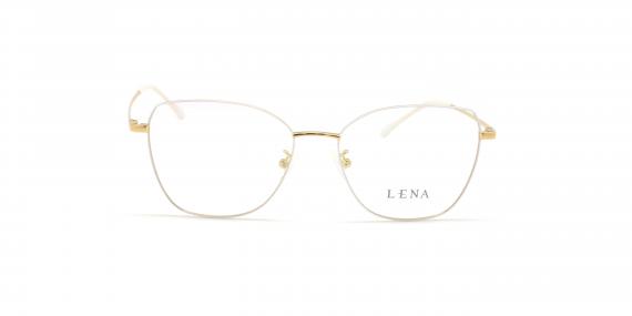 عینک طبی گربه ای لنا - LENA LE502 - طلایی سفید- طلایی صورتی - عکاسی وحدت - زاویه روبرو