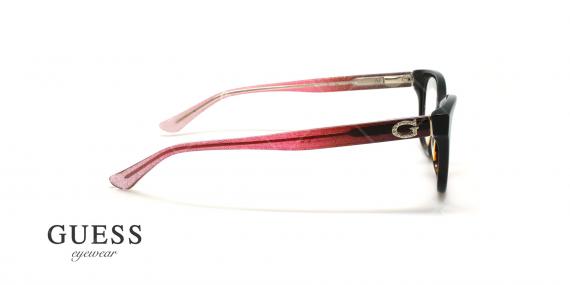 عینک طبی گربه ای گس - GUESS GU2678 - قهوه ای هاوانا - عکاسی وحدت - زاویه کنار