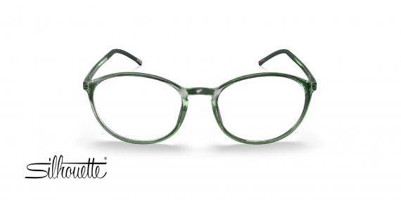 عینک طبی گرد  سیلوئت Silhouette SPX ILLUSION 2940 رنگ سبز شیشه ای - روبرو