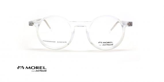 عینک طبی گرد جین نووِل - رنگ شیشه ای - عکس از زاویه روبرو