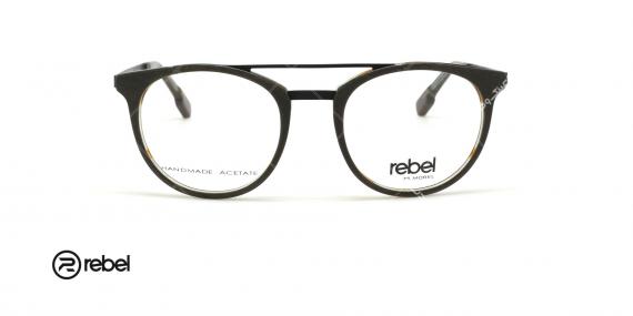 عینک طبی دو پل ربل - REBEL 70045R - رنگ فریم طوسی - عکاسی وحدت - عکس زاویه روبرو