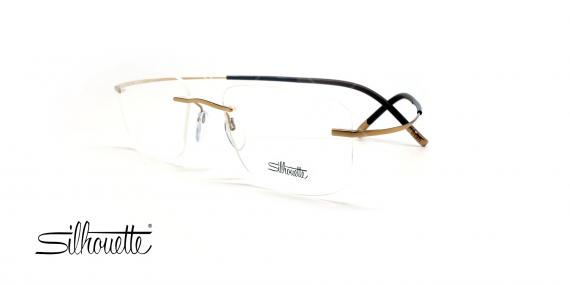عینک گریف بدون لولا سیلوئت - Silhouette TMA 5299 -طلایی قهوه ای - عکس وحدت - زاویه سه رخ
