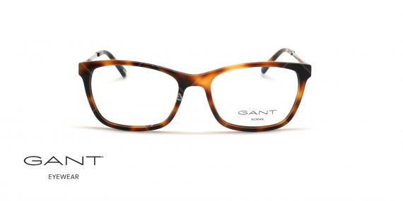 عینک طبی گربه ای گانت -GANT GA4083 - قهوه ای هاوانا - عکاسی وحدت - زاویه روبرو