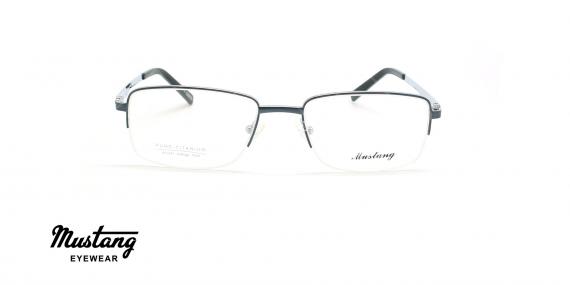عینک طبی زیرگریف موستانگ - MUSTANG MU6765 - مشکی - عکاسی وحدت - زاویه روبرو