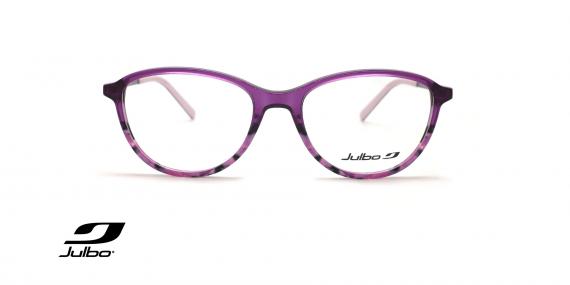 عینک طبی بچگانه جولبو فریم کائوچویی گربه ای دخترانه رنگ بنفش هاوانا - عکس از زاویه سه رخ